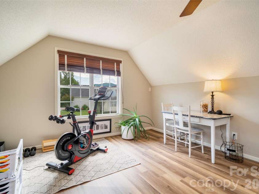 136 Cottage Ridge Road, Fletcher, NC 28732.  MLS# CAR4385650, YatesRealty ID 28081. Work out space in bonus room