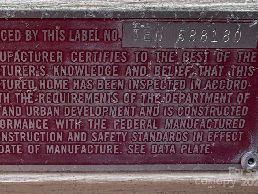 118 Reeves Road, Leicester, NC 28748.  MLS# CAR4280942, YatesRealty ID 28083. Data Plate