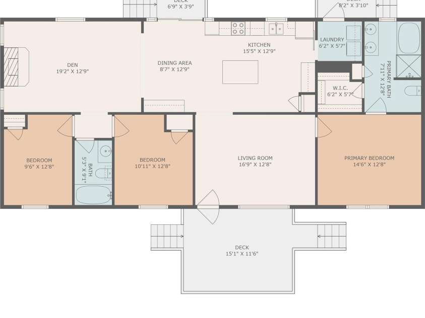 118 Reeves Road, Leicester, NC 28748.  MLS# CAR4280942, YatesRealty ID 28083. Floor plan