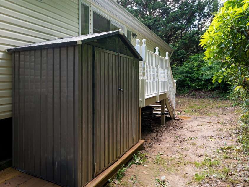 118 Reeves Road, Leicester, NC 28748.  MLS# CAR4280942, YatesRealty ID 28083. Shed #1