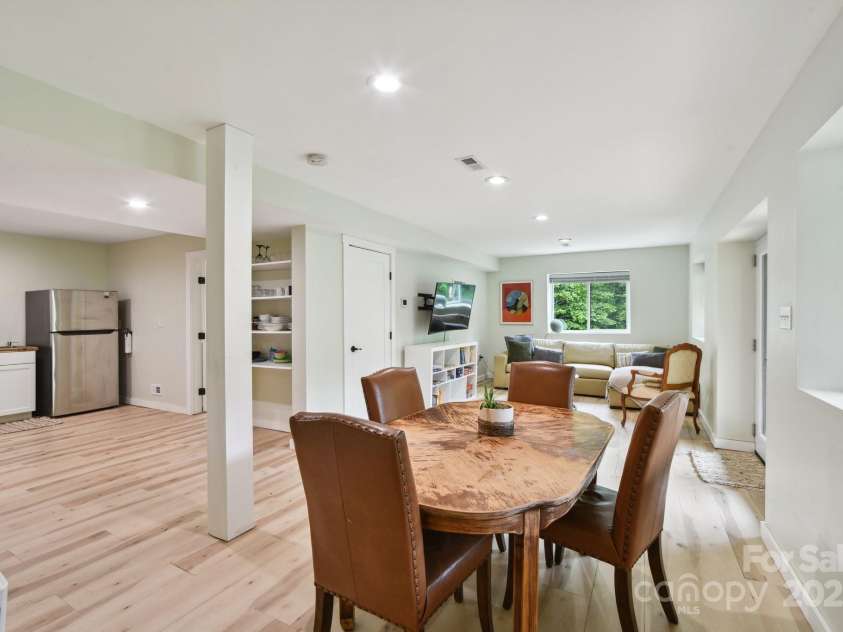 906 Merrills Cove Road, Asheville, NC 28803.  MLS# CAR4264221, YatesRealty ID 28089. Lower level living space