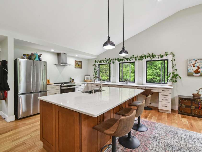 906 Merrills Cove Road, Asheville, NC 28803.  MLS# CAR4264221, YatesRealty ID 28089. Plenty of windows in kitchen as well