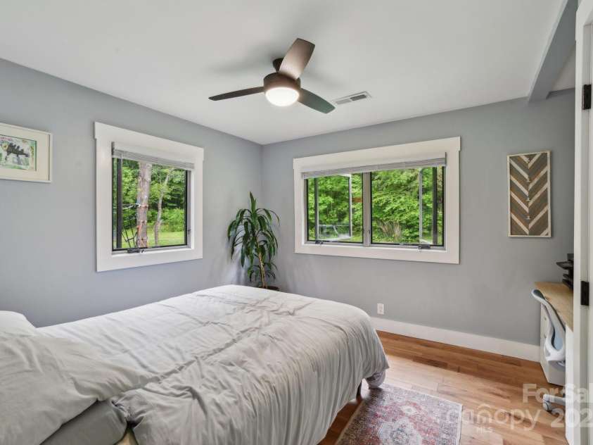 906 Merrills Cove Road, Asheville, NC 28803.  MLS# CAR4264221, YatesRealty ID 28089. Third bedroom on main level