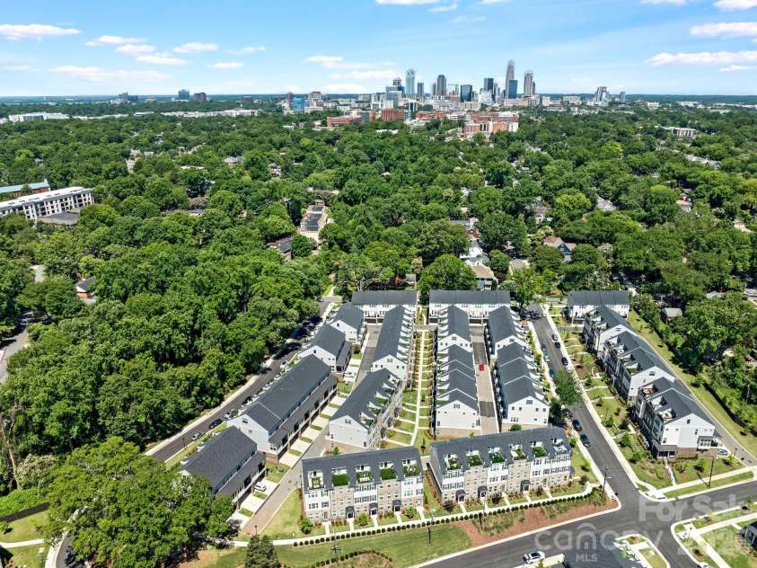 2555 Deacon Avenue, Charlotte, NC 28204.  MLS# CAR4369871, YatesRealty ID 28091. Aerial View