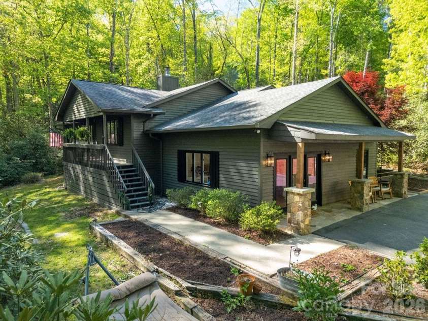 492 Falls Creek Road, Pisgah Forest, NC 28768.  MLS# CAR4375226, YatesRealty ID 28094. 