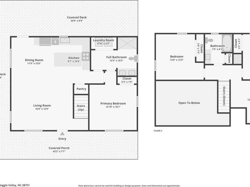 589 Panoramic Loop, Maggie Valley, NC 28751.  MLS# CAR4372216, YatesRealty ID 28097. Floor plan