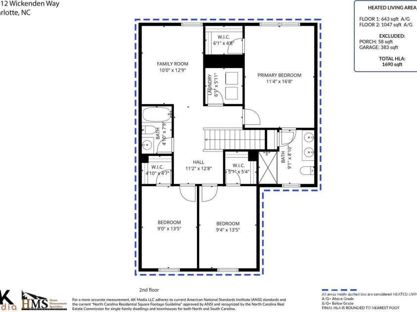 11012 Wickenden Way, Charlotte, NC 28214.  MLS# CAR4410250, YatesRealty ID 28098. 