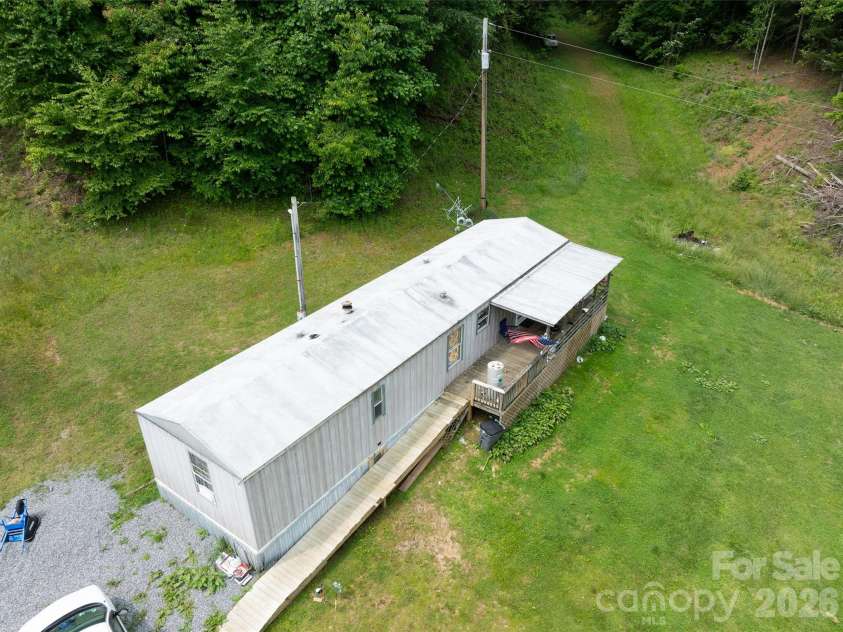 320 Board Tree Road, Marshall, NC 28753.  MLS# CAR4266213, YatesRealty ID 2810. Aerial view of trailer 
