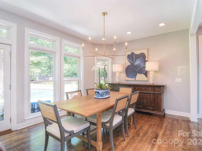 19641 Meta Road, Cornelius, NC 28031.  MLS# CAR4240880, YatesRealty ID 28105. Dining area overlooking pool