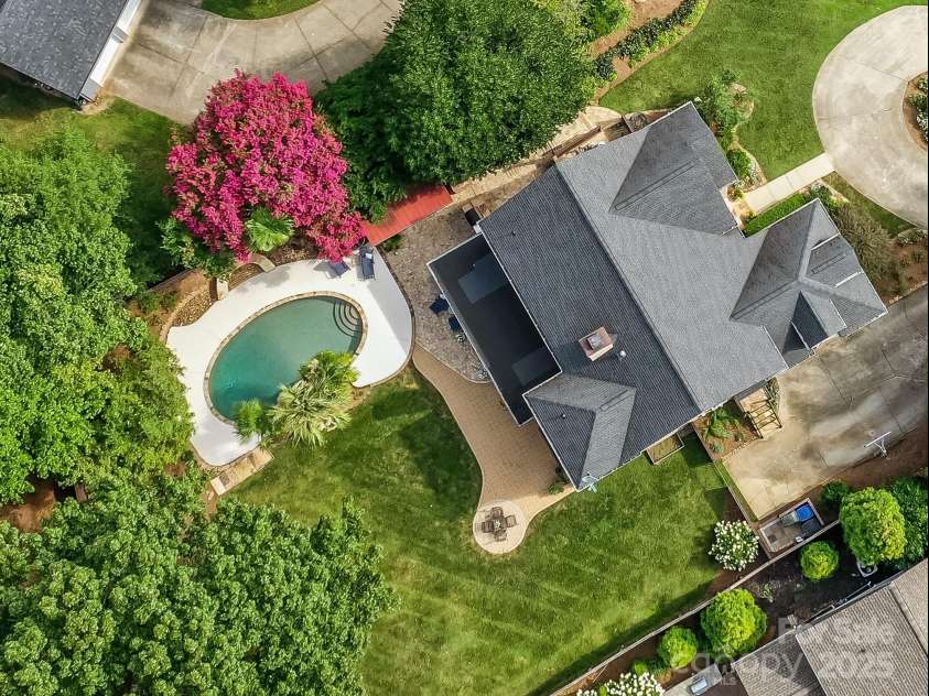 19641 Meta Road, Cornelius, NC 28031.  MLS# CAR4240880, YatesRealty ID 28105. Overhead view