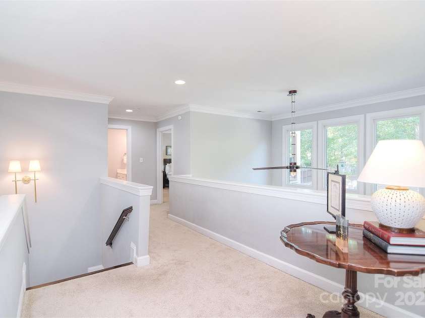19641 Meta Road, Cornelius, NC 28031.  MLS# CAR4240880, YatesRealty ID 28105. Upstairs hall overlooking great room