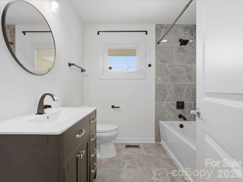 3633 Rosehaven Drive, Charlotte, NC 28205.  MLS# CAR4383444, YatesRealty ID 28107. Hall Bathroom