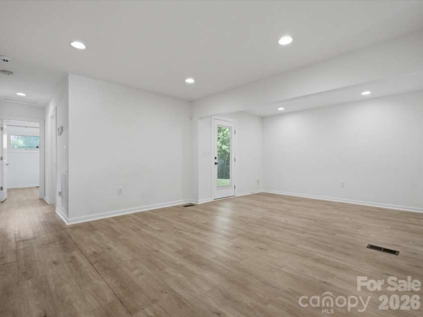 3633 Rosehaven Drive, Charlotte, NC 28205.  MLS# CAR4383444, YatesRealty ID 28107. Living, Dining, and Hall View