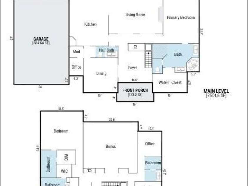 2239 Tully More Drive, Landis, NC 28088.  MLS# CAR4384755, YatesRealty ID 28118. Floor Plan