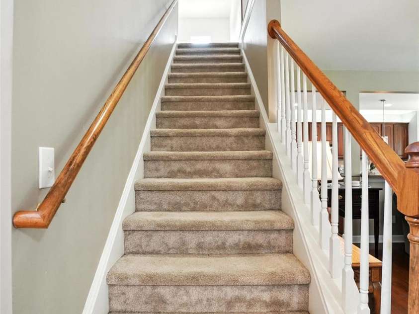 4819 Sandtyn Drive, Waxhaw, NC 28173.  MLS# CAR4282295, YatesRealty ID 28120. Stairs to 2nd floor