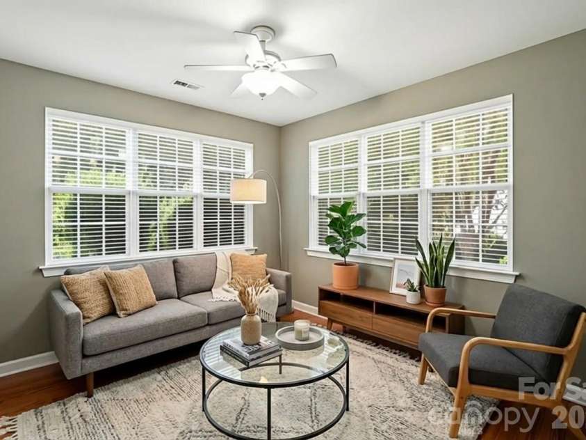 4819 Sandtyn Drive, Waxhaw, NC 28173.  MLS# CAR4282295, YatesRealty ID 28120. Sunroom: image has been AI-enhanced to showcase potential layout 