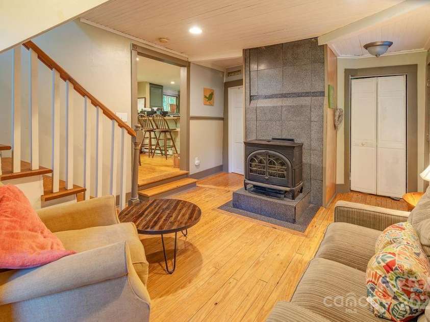 67 Hardwick Branch Drive, Marshall, NC 28753.  MLS# CAR4278381, YatesRealty ID 28124. Propane fireplace