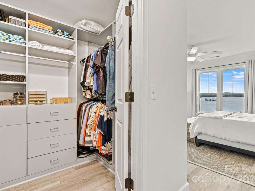 860 Jetton Street, Davidson, NC 28036.  MLS# CAR4269075, YatesRealty ID 28128. Custom closet organizer in primary