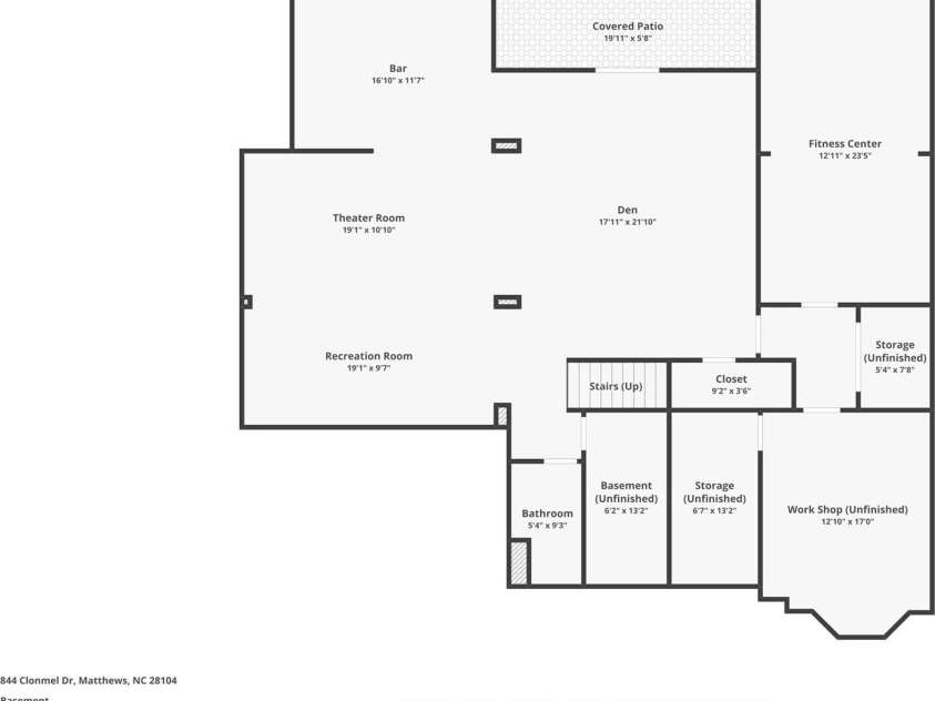 844 Clonmel Drive, Matthews, NC 28104.  MLS# CAR4275130, YatesRealty ID 28130. 