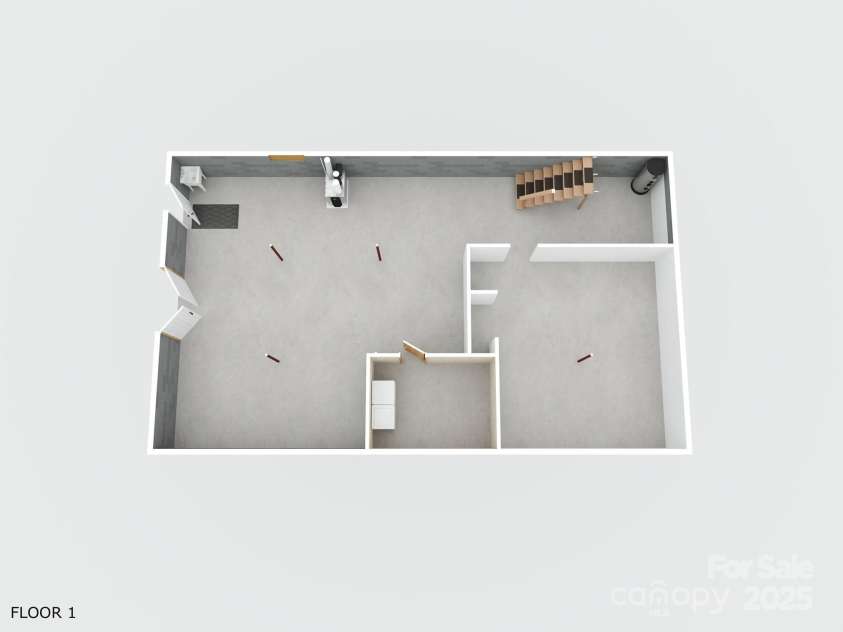 103 Sycamore Road, Salisbury, NC 28147.  MLS# CAR4265869, YatesRealty ID 28144. Basement floor plan