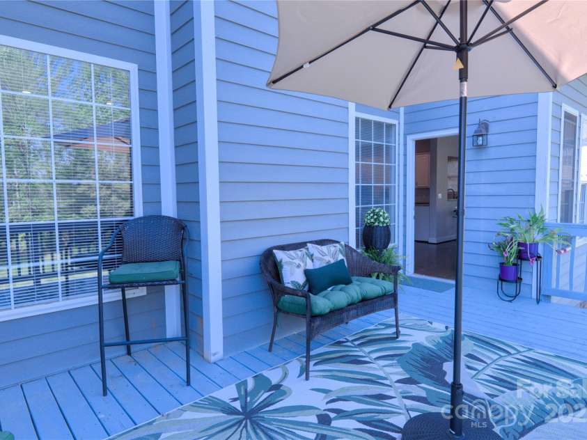 143 Gibbs Road, Mooresville, NC 28117.  MLS# CAR4244508, YatesRealty ID 28148. Back deck