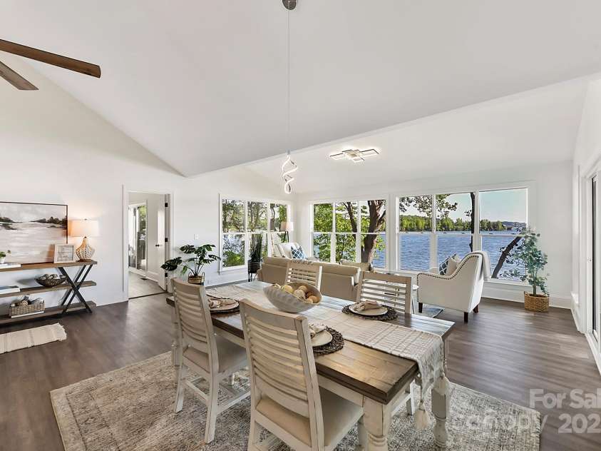 9115 Clement Circle, Terrell, NC 28682.  MLS# CAR4255076, YatesRealty ID 28149. Vaulted Dining Area boasts incredible Lake views!