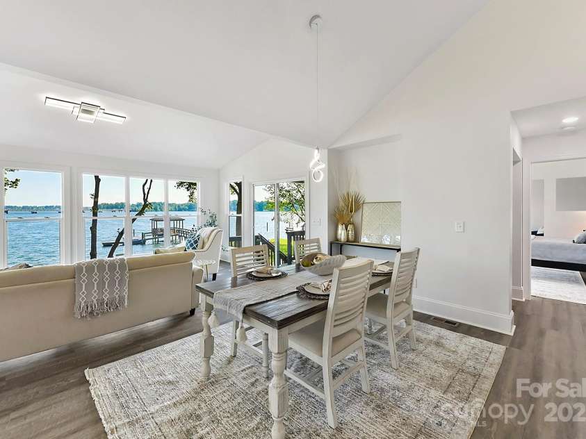 9115 Clement Circle, Terrell, NC 28682.  MLS# CAR4255076, YatesRealty ID 28149. Vaulted Dining Area boasts incredible Lake views!