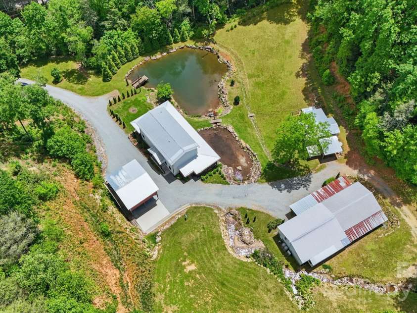 170 Penley Road, Lenoir, NC 28645.  MLS# CAR4265025, YatesRealty ID 28154. Aerial View of Property
