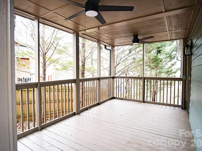10 McMurray Lane, Black Mountain, NC 28711.  MLS# CAR4333892, YatesRealty ID 2816. Rear porch