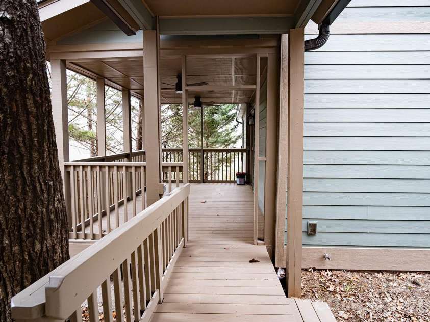 10 McMurray Lane, Black Mountain, NC 28711.  MLS# CAR4333892, YatesRealty ID 2816. Rear porch entry