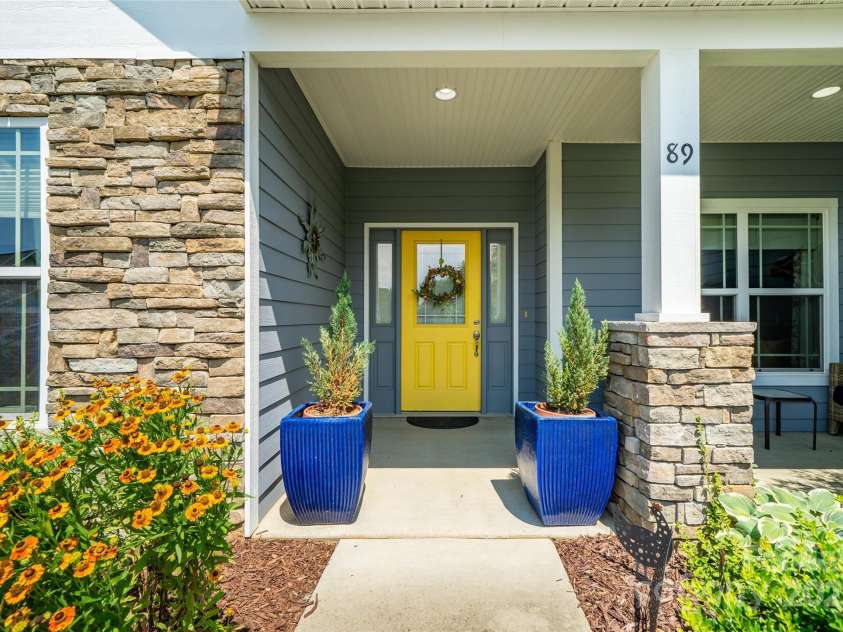 89 Weaver Village Way, Weaverville, NC 28787.  MLS# CAR4278946, YatesRealty ID 28169. Front Porch
