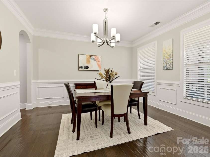9311 Scorpio Lane, Mint Hill, NC 28227.  MLS# CAR4418915, YatesRealty ID 28169. Dining Room