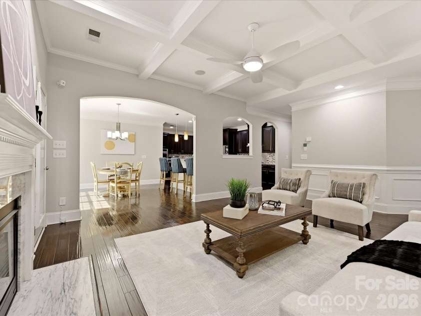 9311 Scorpio Lane, Mint Hill, NC 28227.  MLS# CAR4418915, YatesRealty ID 28169. Great Room