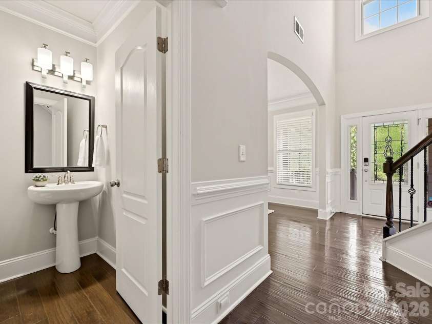 9311 Scorpio Lane, Mint Hill, NC 28227.  MLS# CAR4418915, YatesRealty ID 28169. Powder Room