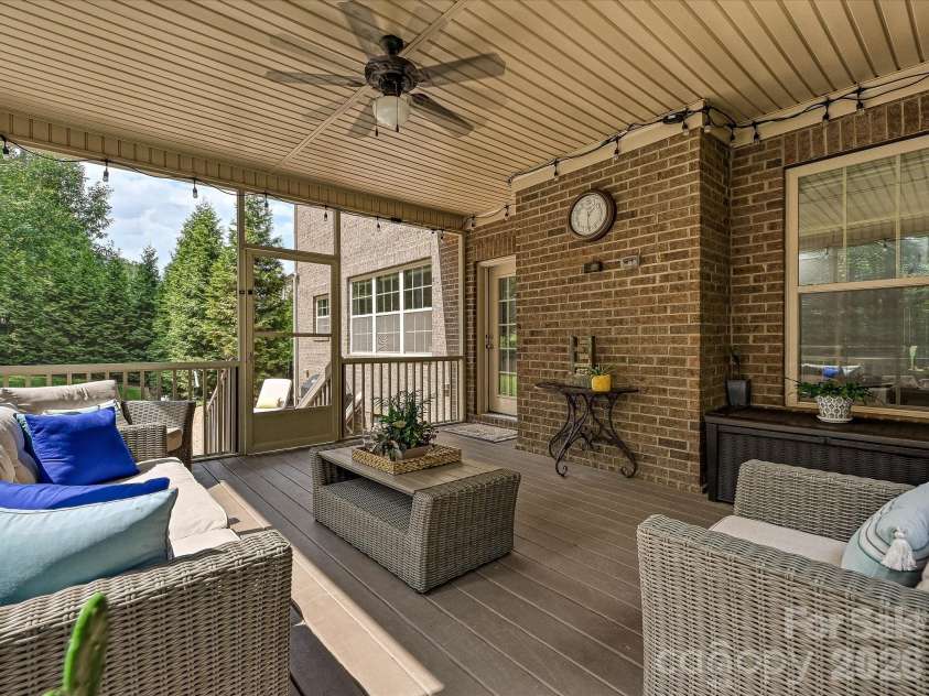 9311 Scorpio Lane, Mint Hill, NC 28227.  MLS# CAR4418915, YatesRealty ID 28169. Screened Porch
