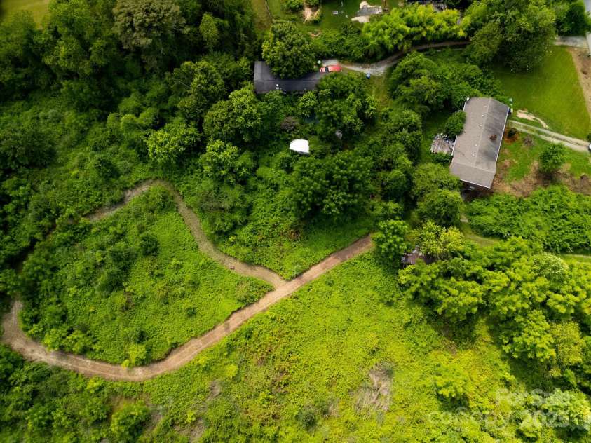 59 Poteat Street, Fletcher, NC 28732.  MLS# CAR4277892, YatesRealty ID 28173. New path around parcel.