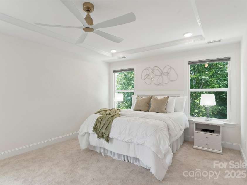 1022 Moffatt Lane, Matthews, NC 28105.  MLS# CAR4275398, YatesRealty ID 28175. Primary Bedroom
