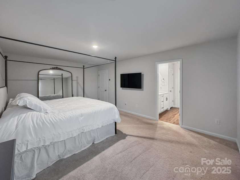 2807 Oldfield Drive, Monroe, NC 28110.  MLS# CAR4280813, YatesRealty ID 28176. Primary Bedroom