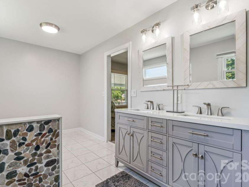 49571 Blackberry Road, Norwood, NC 28128.  MLS# CAR4380046, YatesRealty ID 28176. Primary bath, double sinks