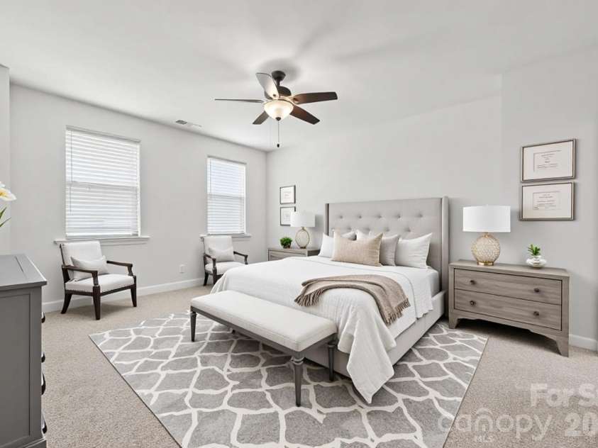 17306 Saranita Lane, Charlotte, NC 28278.  MLS# CAR4381887, YatesRealty ID 28179. Virtually staged bedroom