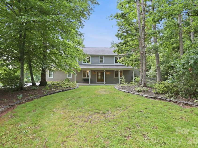 65 Buckle Ridge, Weaverville, NC 28787.  MLS# CAR4383758, YatesRealty ID 28184. Front yard.