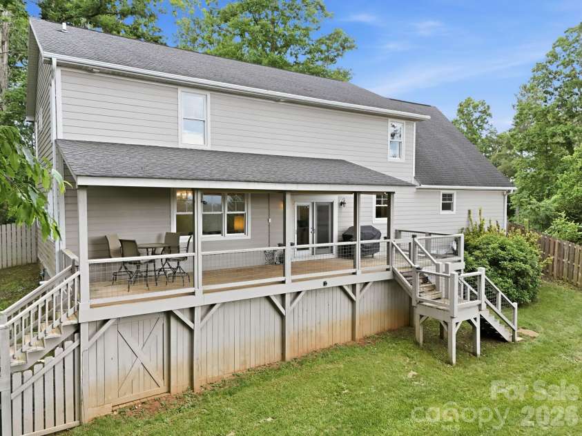 65 Buckle Ridge, Weaverville, NC 28787.  MLS# CAR4383758, YatesRealty ID 28184. Large back deck.