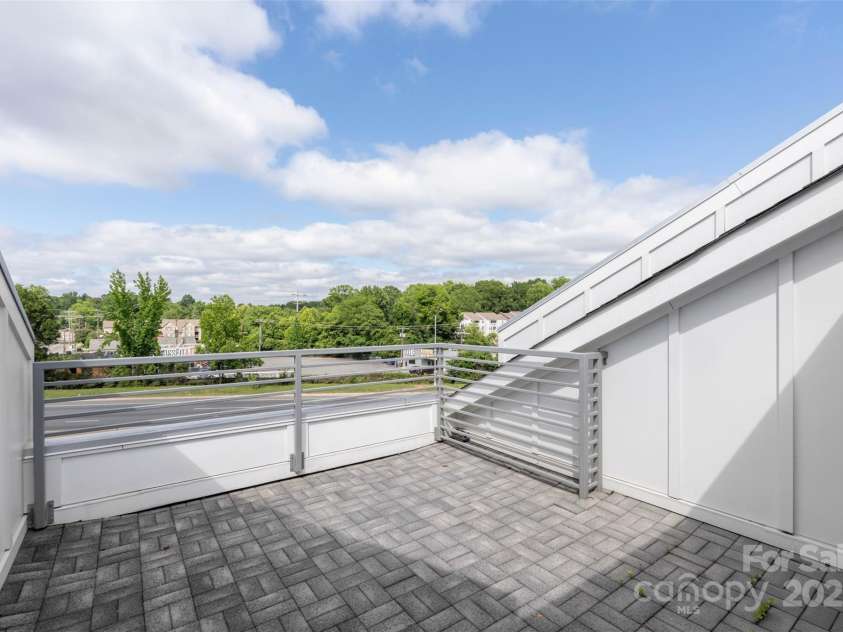 2653 Shenandoah Avenue, Charlotte, NC 28205.  MLS# CAR4264994, YatesRealty ID 28189. Rooftop terrace