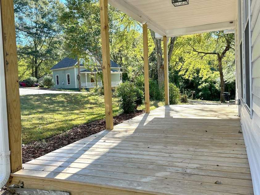 112 Maple Street, Shelby, NC 28150.  MLS# CAR4192952, YatesRealty ID 2819. Lovely front porch