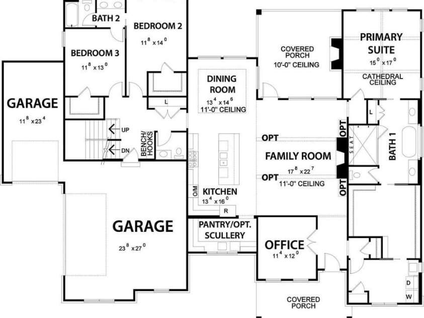 631 Lochaven Road, Waxhaw, NC 28173.  MLS# CAR4370531, YatesRealty ID 2819. Main Floor layout
