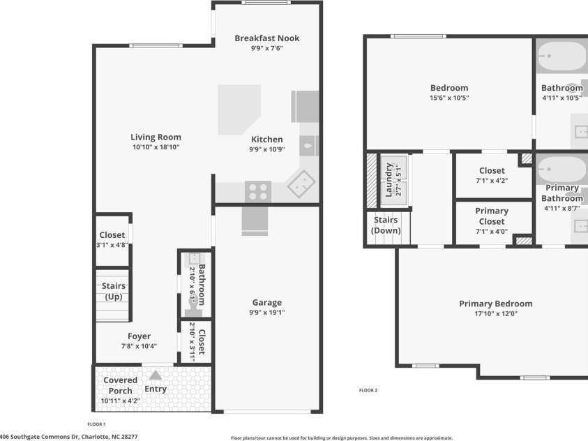 8406 Southgate Commons Drive, Charlotte, NC 28277.  MLS# CAR4387789, YatesRealty ID 28193. 