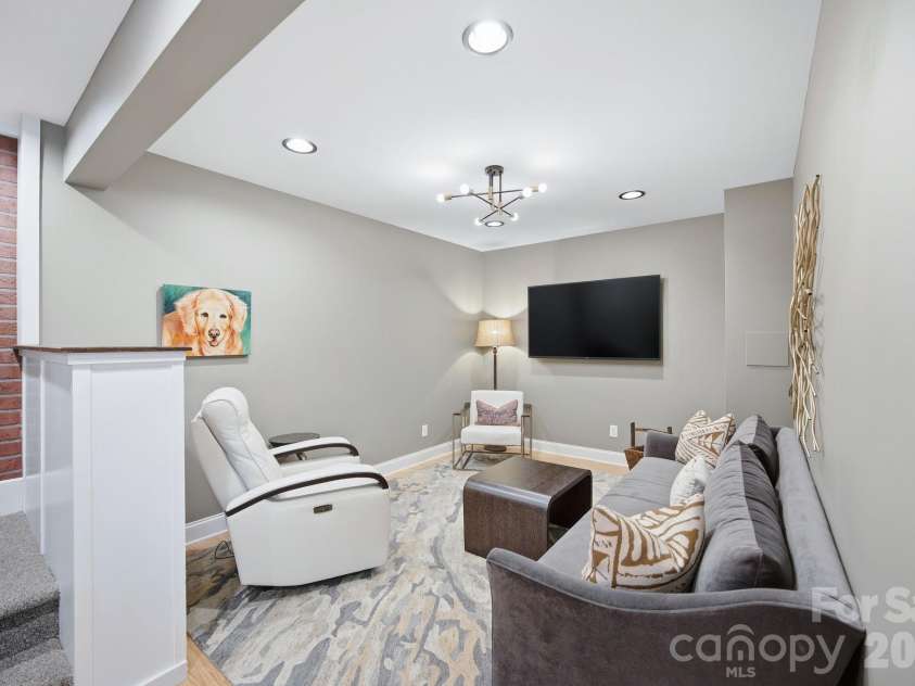 203 Caldwell Lane, Davidson, NC 28036.  MLS# CAR4388014, YatesRealty ID 28196. Basement sitting area