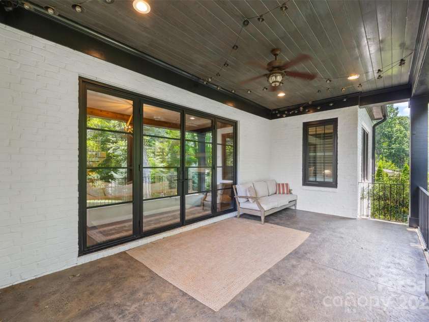 1223 Home Place, Matthews, NC 28105.  MLS# CAR4265332, YatesRealty ID 28217. Covered Rear Porch