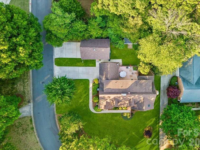 409 Whitestone Road, Charlotte, NC 28270.  MLS# CAR4383558, YatesRealty ID 28218. Aerial View