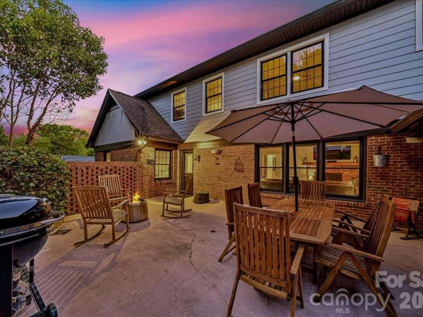 409 Whitestone Road, Charlotte, NC 28270.  MLS# CAR4383558, YatesRealty ID 28218. Twilight